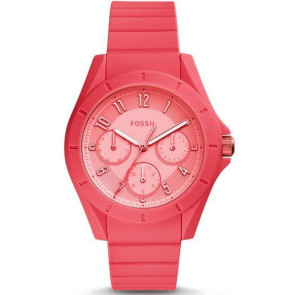 Watch strap (Strap + Case combination) Fossil ES4187 Silicone Pink